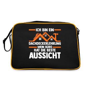 Roofing training apprentice Auzbi roofer - Retro Bag - black/gold - Back