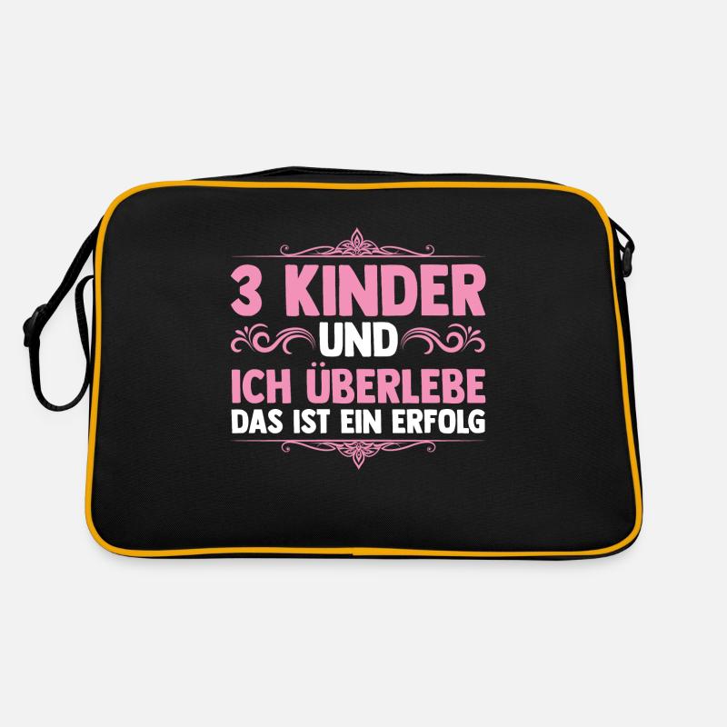 Maman de 3 enfants Sac Retro