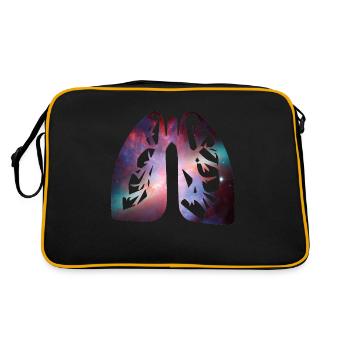 Lung - Retro Bag - black/gold - Back