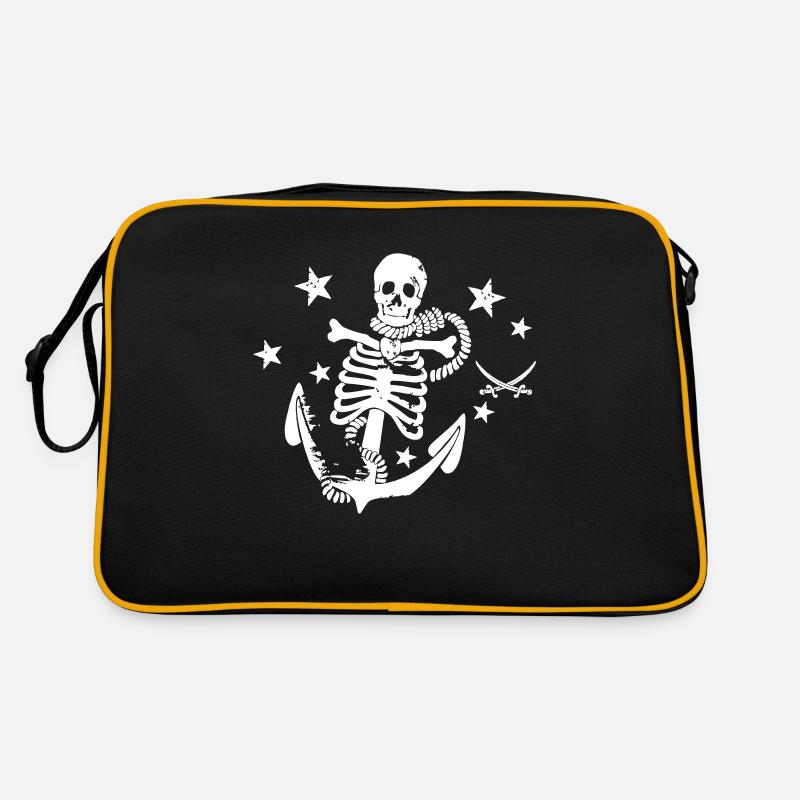 anchor1 - Retro Bag - black/gold