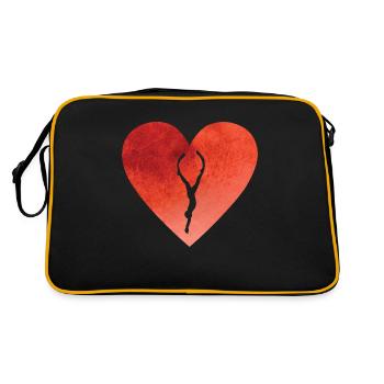 Cœur avec apnée plongeur - Sac Retro - noir/or - Dos