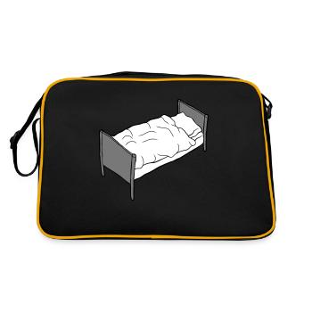 Bed frame bedroom furniture - Retro Bag - black/gold - Back