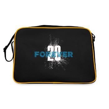 Forever 28 - Retro Tasche - Schwarz/Gold - Hinten