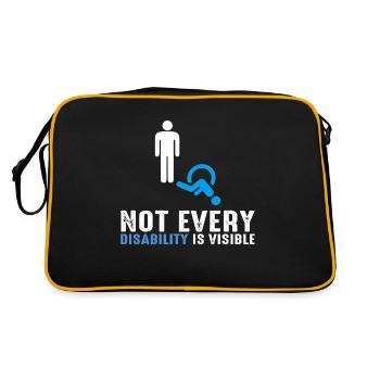 tous les handicaps ne sont pas visibles - Sac Retro - noir/or - Dos