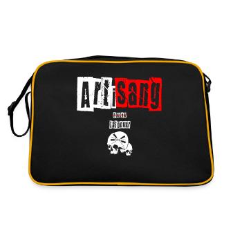 "Artisang" tatoueur - Sac Retro - noir/or - Dos