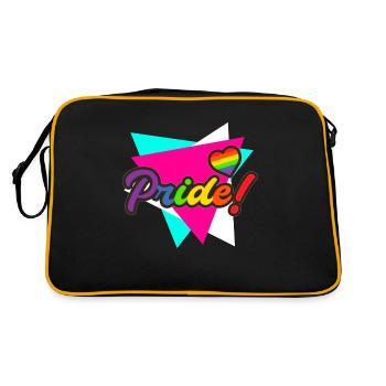 Gay pride - Retro Bag - black/gold - Back