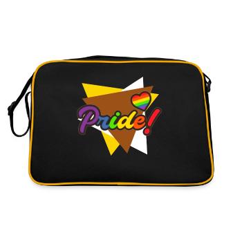 Gay pride - Retro Bag - black/gold - Back