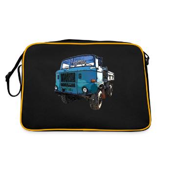 W50 Allrad Kipper mit Ballonreifen - Retro Tasche - Schwarz/Gold - Hinten