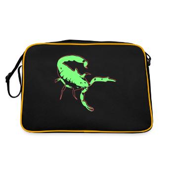 Scorpion Scorpion Vecteur toxique Arachnide Animal - Sac Retro - noir/or - Dos