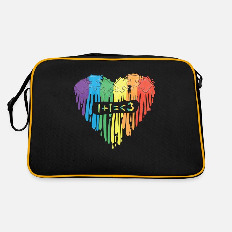 Love develops - in love, married - Retro Bag - black/gold