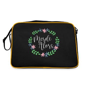 then - humor - Retro Bag - black/gold - Back