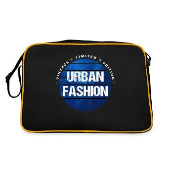 Urban Fashion Limited bleu blanc - Sac Retro - noir/or - Dos