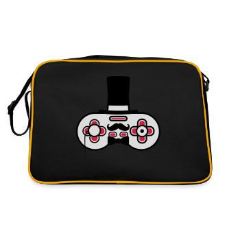 Gentlemen old controller retro - Retro Bag - black/gold - Back