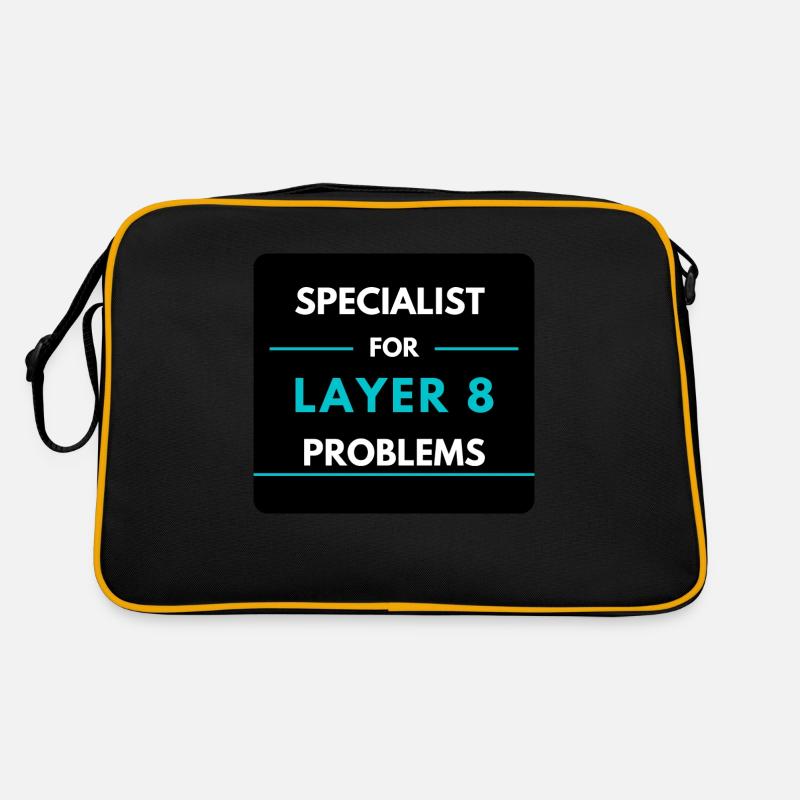 Specialist for Layer 8 problems (blue) Retro Bag