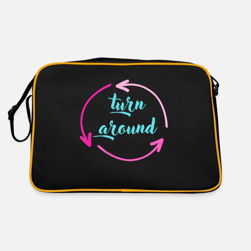 Revirement - Sac Retro - noir/or