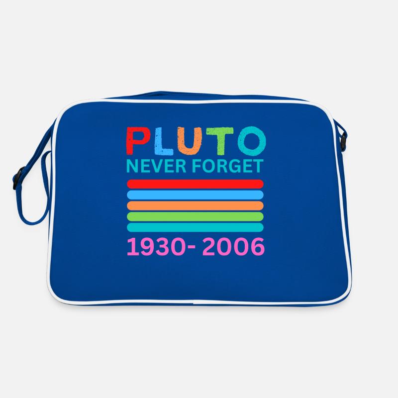 Pluto Never Forget Retro Space Science Pluto Desig Retro Bag