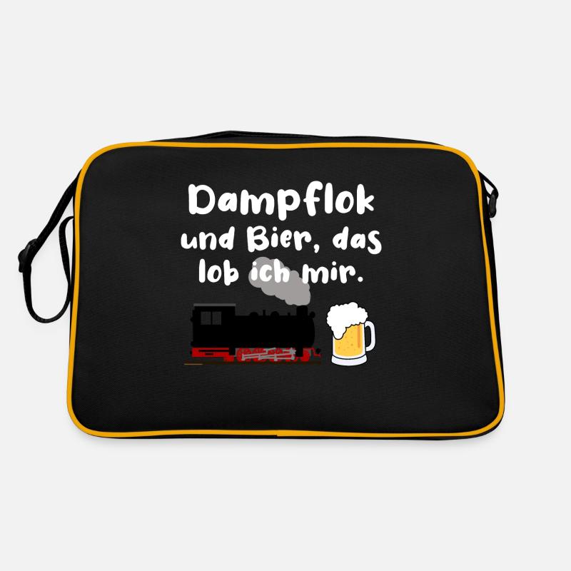 Eisenbahn Dampflok Bier Eisenbahner Zug Retro Tasche