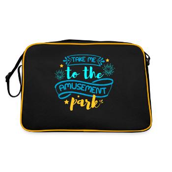 TAKE ME TO THE AMUSEMENT PARK - Retro Bag - black/gold - Back