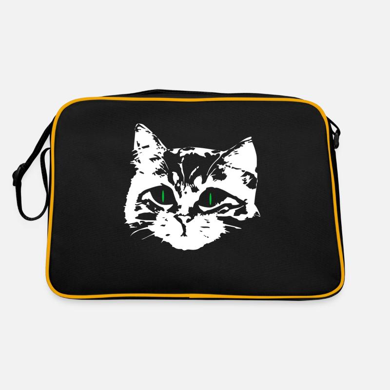 Chat amoureux visage Sac Retro
