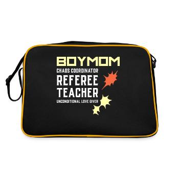 Garçon Maman Maman Maman des fils Mère des garçons Cadeau - Sac Retro - noir/or - Dos