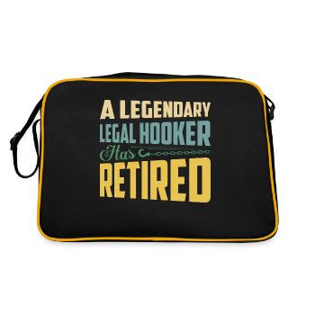 Un avocat légendaire a pris sa retraite de dépanneuse - Sac Retro - noir/or - Dos
