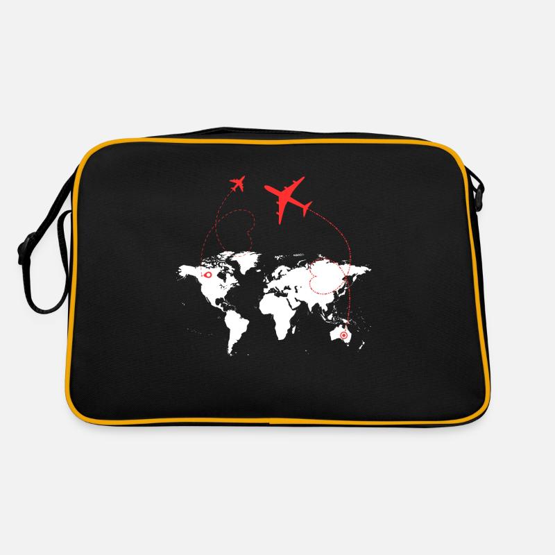 Mache weiter Retro Tasche