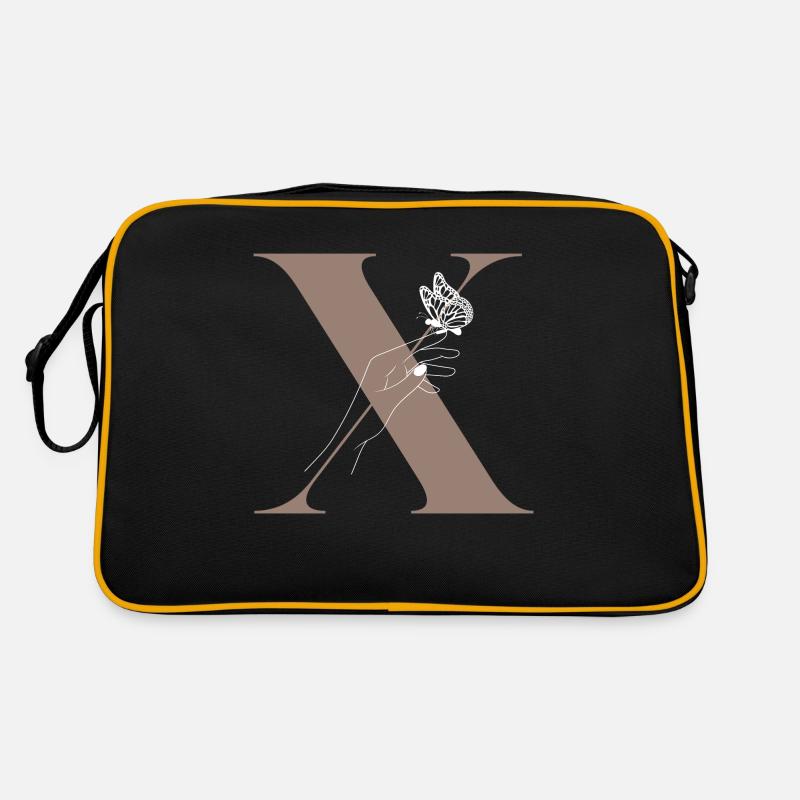 Letter x Magic butterfly Retro Bag