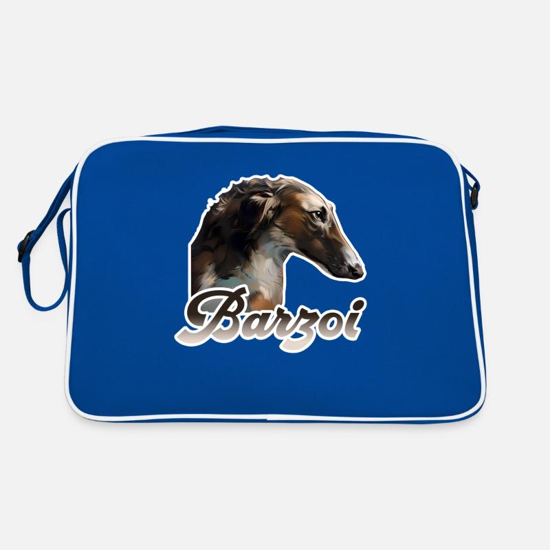 barzoi Barzoï lévrier russe Sac Retro