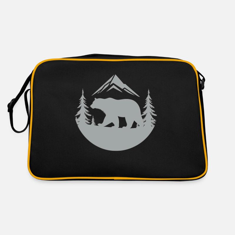 bear - Sac Retro - noir/or