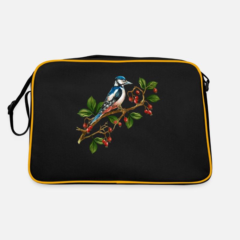 Oiseau coloré Sac Retro