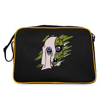 Zombie d’Halloween - Sac Retro - noir/or - Dos