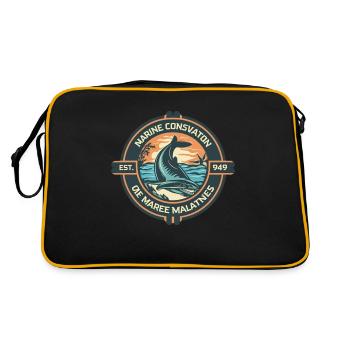 Marine Conservation - Sac Retro - noir/or - Dos