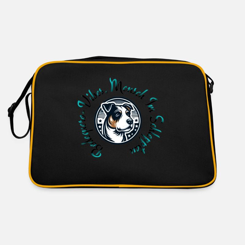 TapsTrend - Retro Tasche - Schwarz/Gold