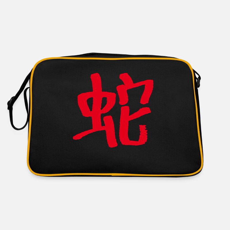 Snake Zodiac Signs Retro Bag