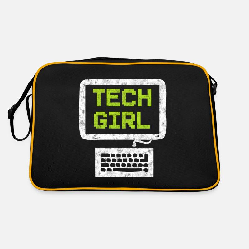 Tech Girl Computertechniker Retro Tasche