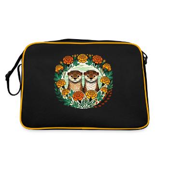 Loutres souci - Sac Retro - noir/or - Dos