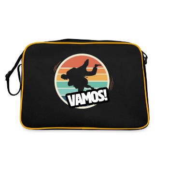 Vamos Retro Judo - Retro Bag - black/gold - Back