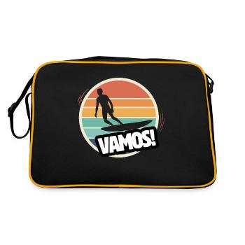 Vamos Retro Surf - Retro Bag - black/gold - Back