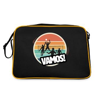 Vamos beach volleyball retro - Retro Bag - black/gold - Back