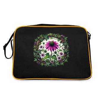 Échinacée pourpre - Sac Retro - noir/or - Dos