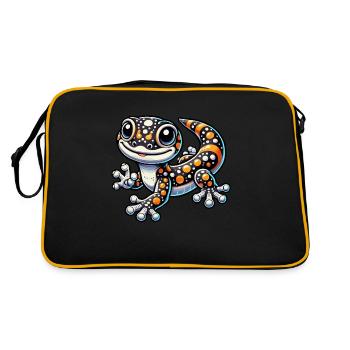 Bébé salamandre - Sac Retro - noir/or - Dos