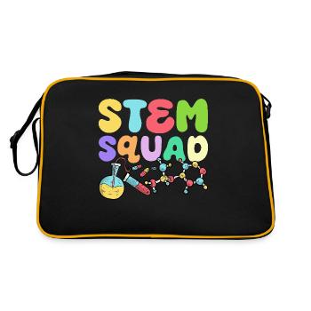 Stem Squad Special Education Sped Teacher - Retro Bag - black/gold - Back