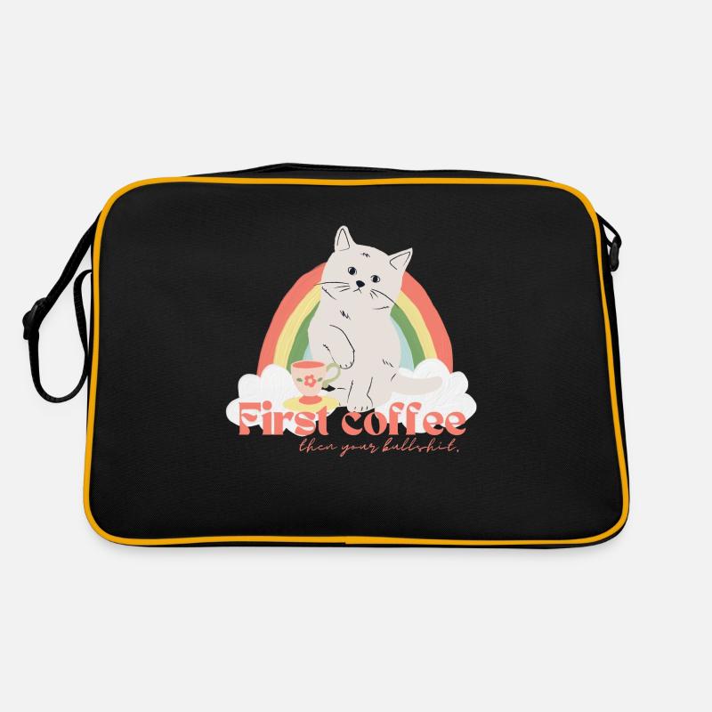 Katzenkaffee 2 Retro Tasche