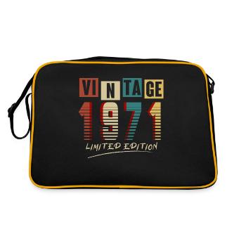 Vintage 1971: Limited Edition - 54th Anniversary. - Retro Bag - black/gold - Back