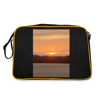 Sunset - Retro Tasche - Schwarz/Gold - Hinten