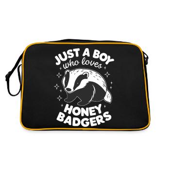Badger Honey Badger Animal - Retro Bag - black/gold - Back