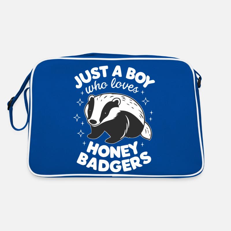 Dachs Honigdachs Tier Retro Tasche