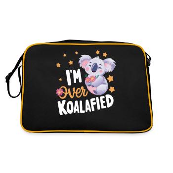 Koala Koala Koala Bear Animal - Retro Bag - black/gold - Back