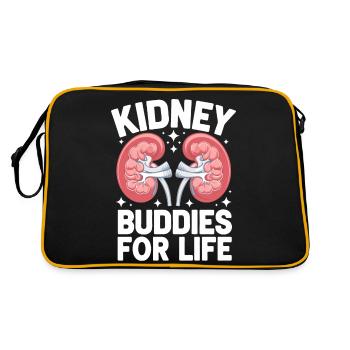 Kidney Donor Kidney Organ Donor - Retro Bag - black/gold - Back