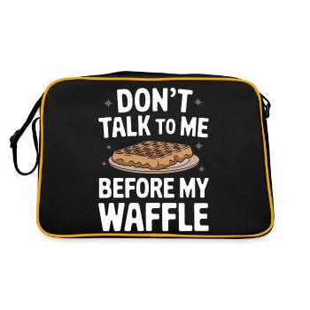 Waffles Breakfast Sweets - Retro Bag - black/gold - Back